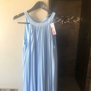 Baby blue chiffon dress